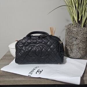 Chanel Black Quilted Leather Satchel